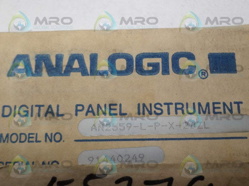 ANALOGIC AN2559-L-P-X-2DZL DIGITAL METER NSFS