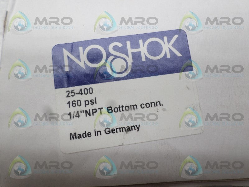 NOSHOK 25-400-160 PRESSURE GAUGE 0-160 PSI  NSMP