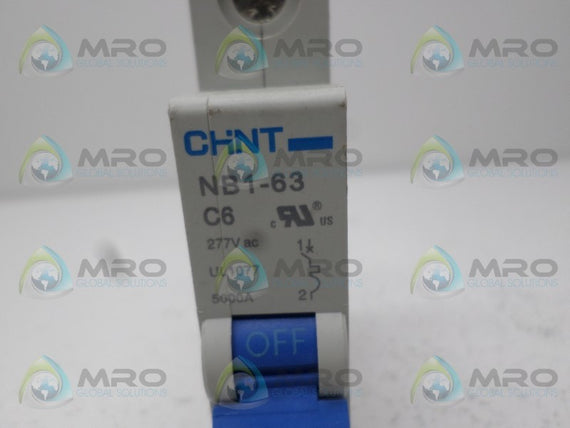 CHINT NB1-63-C6 CIRCUIT BREAKER 6A *NEW NO BOX*