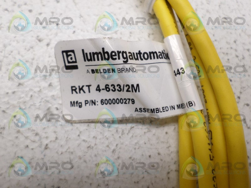 LUMBERG RKT4-633/2M CABLE CONNECTOR *NEW NO BOX*