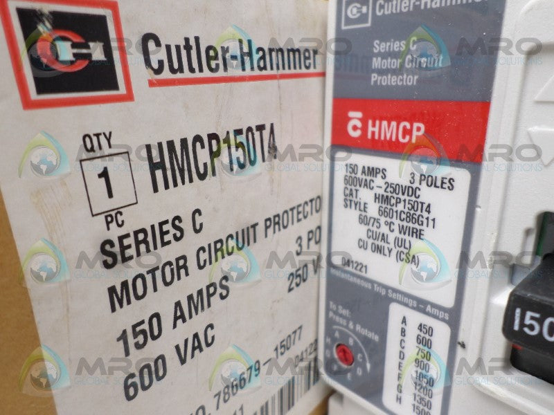 CUTLER HAMMER HMCP150T4 CIRCUIT BREAKER 150A *NEW IN BOX*