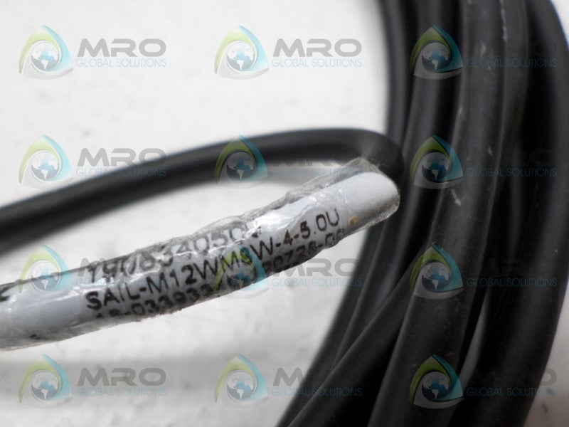 WEIDMULLER 1906340500 SAIL-M12WM8W-4-5.0U CABLE CONNECTOR  NSNP