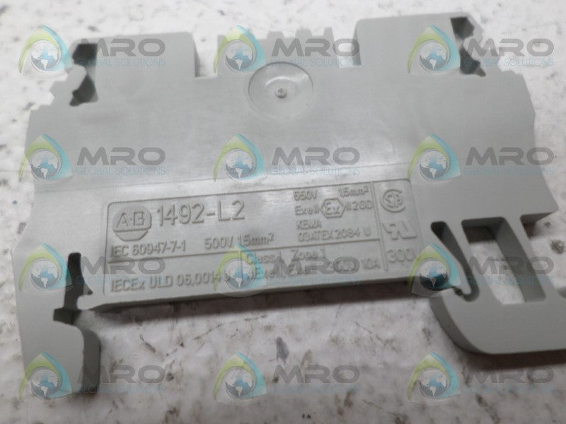 ALLEN BRADLEY 1492-L2 TERMNAL BLOCK  NSNP