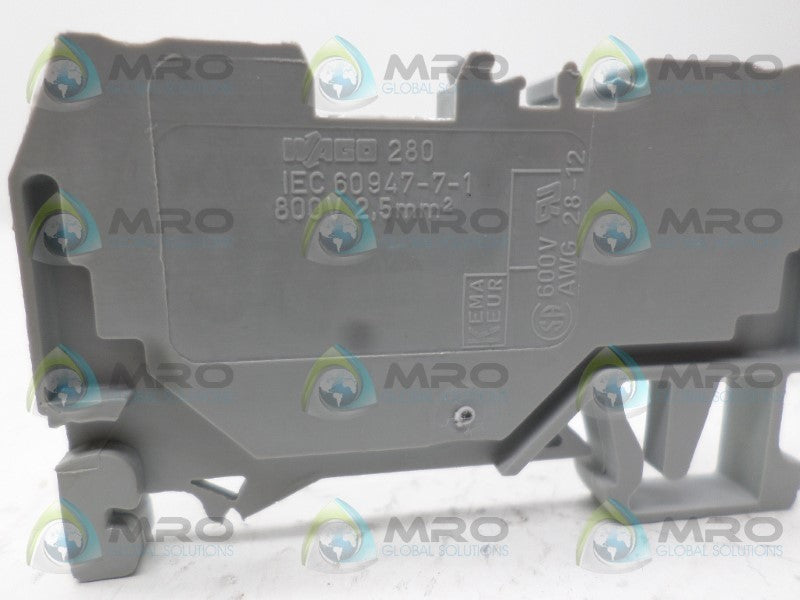 WAGO 280 TERMINAL BLOCK  UNMP