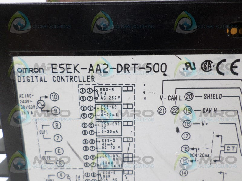 OMRON E5EK-AA2-DRT-500 DIGITAL CONTROLLER *USED*