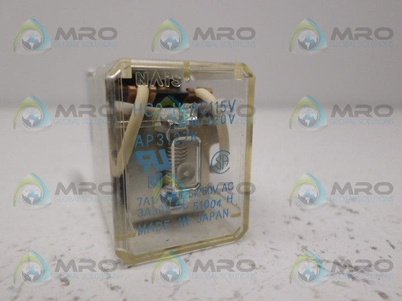 NAIS HC2-H-AC115V AP3127K RELAY 110/120V *USED*