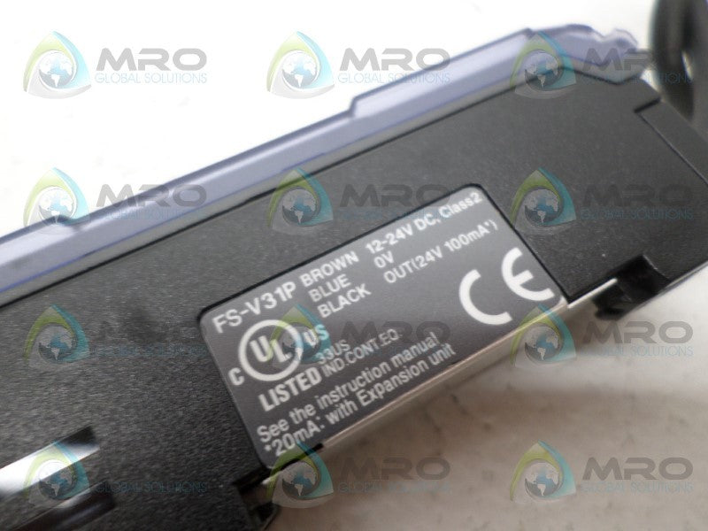 KEYENCE FS-V31P FIBER OPTIC PHOTOELECTRIC AMPLIFIER *USED*