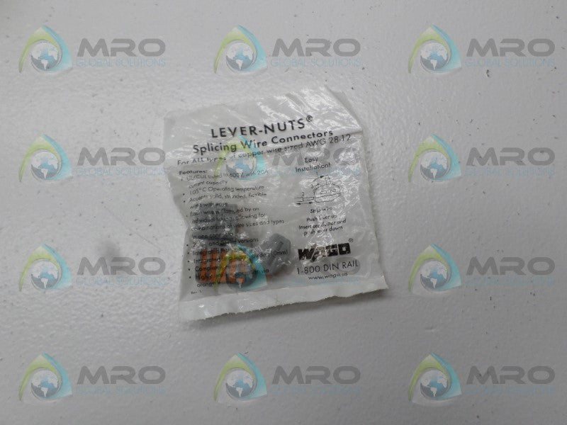 WAGO 51017222 SIZE 2,3,5 LEVER NUTS (PKG OF 3) *NEW IN FACTORY BAG*
