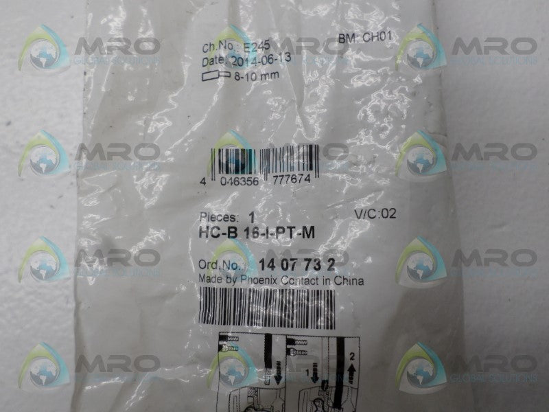 PHOENIX CONTACT HC-B 16-I-PT-M 1407732 MOUNTING BASE *NEW IN FACTORY BAG*