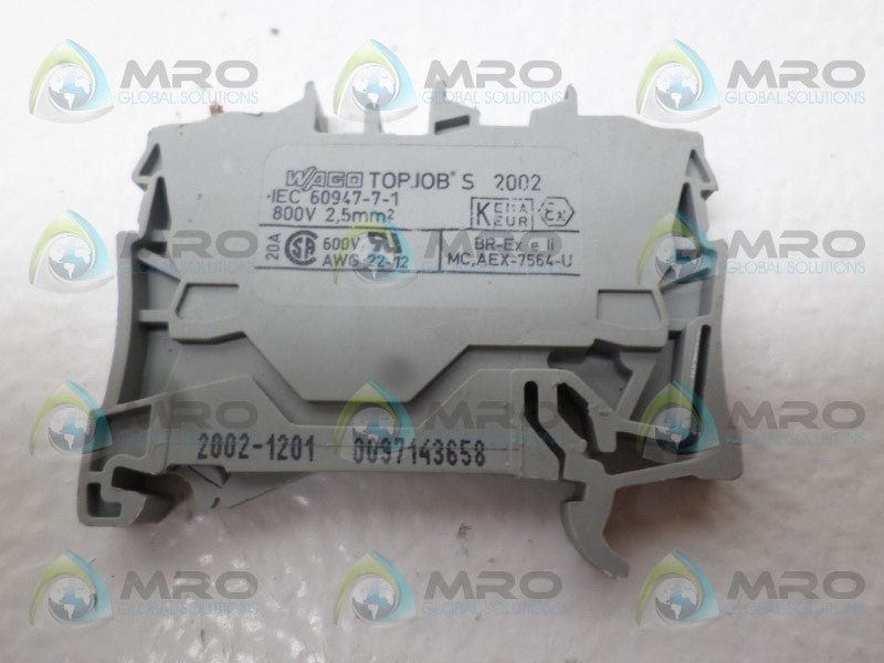 WAGO 2002-1201 TERMINAL BLOCK  UNMP