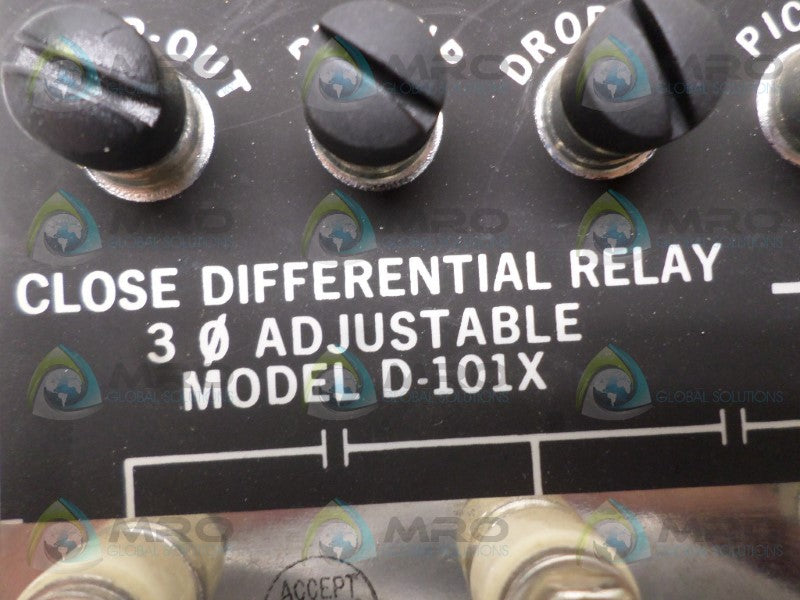 WILMAR D-101X CLOSE DIFFERENTIAL RELAY *USED*
