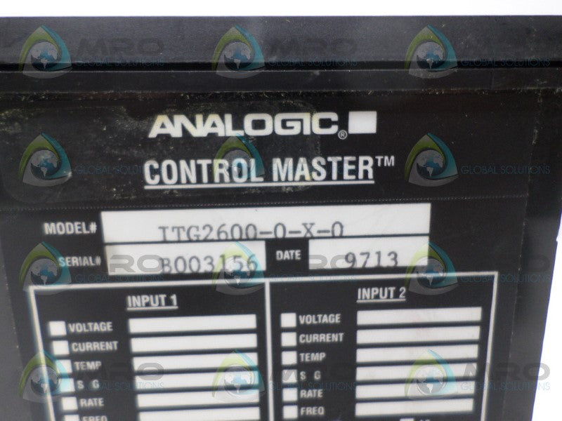 ANALOGIC ITG2600-0-X-0 CONTROL MASTER *NEW NO BOX*
