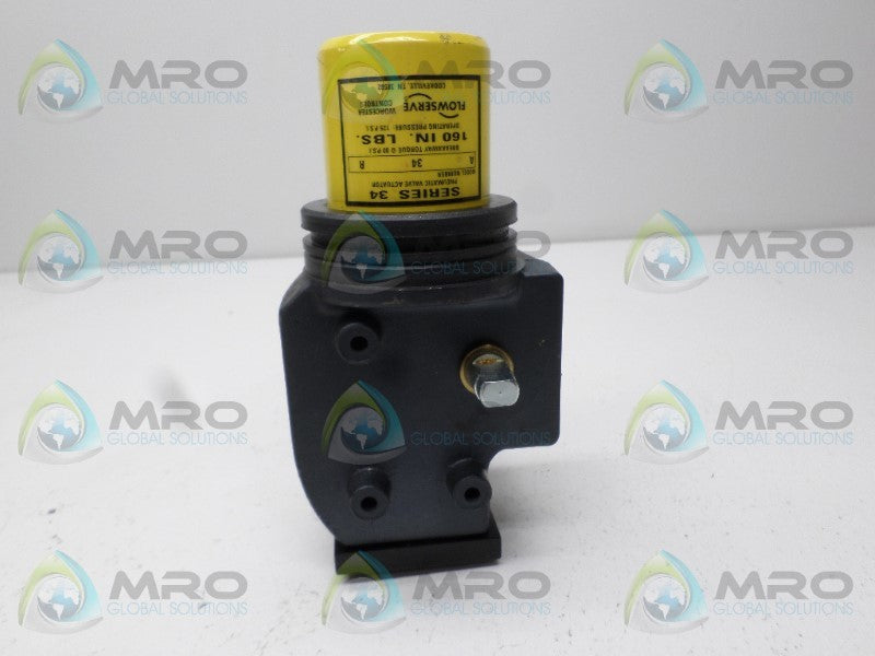 FLOWSERVE A34R PNEUMATIC VALVE ACTUATOR *USED*