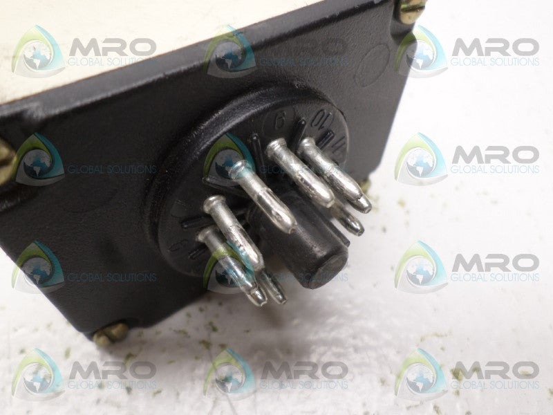 SQUARE D 9050-JCK-24V20 TIME DELAY RELAY 1.2-120 SEC. *USED*