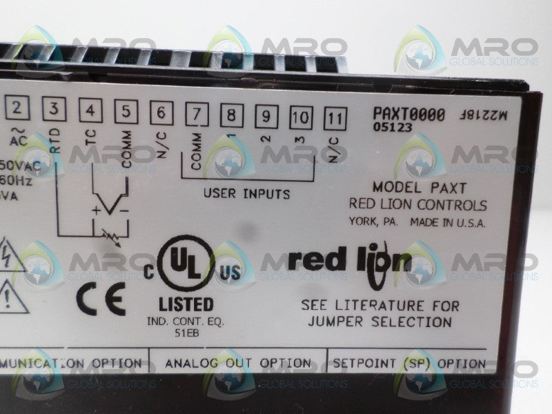 RED LION CONTROLS PAXT0000 PANEL METER *NEW NO BOX*