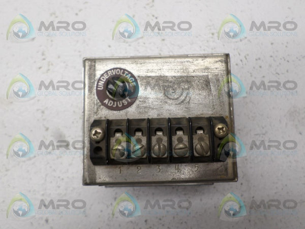 WILMAR 400-24X UNDERVOLTAGE RELAY 120V  UNMP