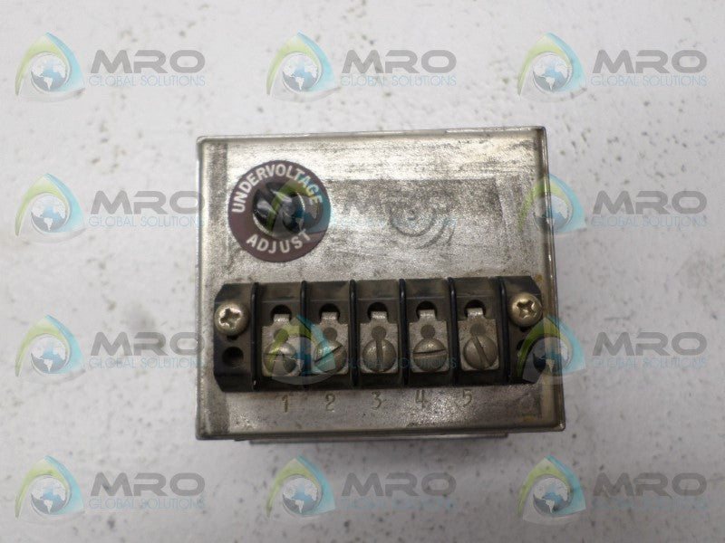 WILMAR 400-24X UNDERVOLTAGE RELAY 120V  UNMP