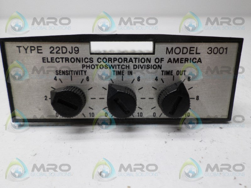 ECA 22DJ9-3001 PHOTOSWITCH TIME DELAY CONTROL MODULE  UNMP