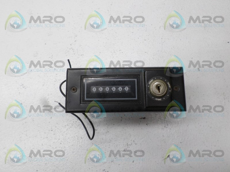 REDINGTON P32-1026 ELECTROMECHANICAL COUNTER (NO KEY) *USED*