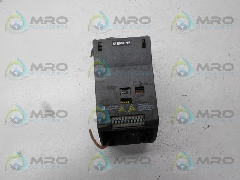 SIEMENS SINAMICS G110 6SL3211-0AB11-2UA1 INVERTER DRIVE *USED*