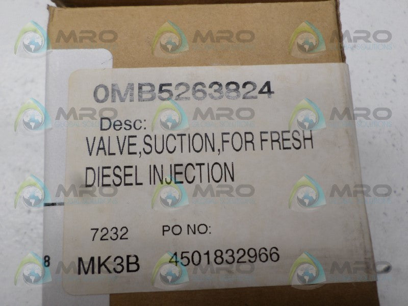 INDUSTRIAL MRO X3SV2S-11A 5277072 SUCTION VALVE *NEW IN BOX*