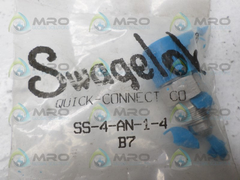 SWAGELOK SS-4-AN-1-4 QUICK CONNECT *NEW IN FACTORY BAG*
