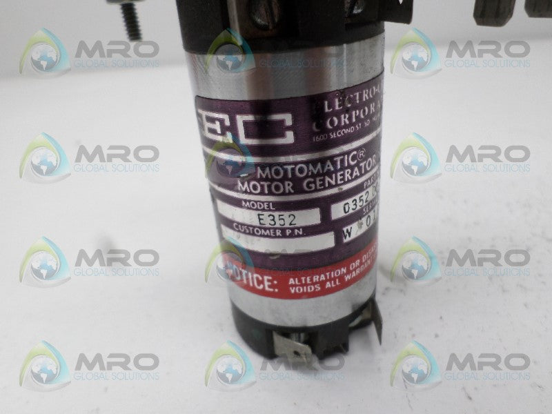 ELECTRO-CRAFT E352 0352-00-001 MOTOR GENERATOR *USED*