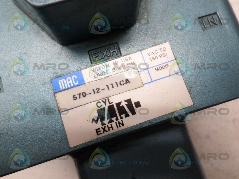 MAC 57D-12-111CA SOLENOID VALVE *USED*