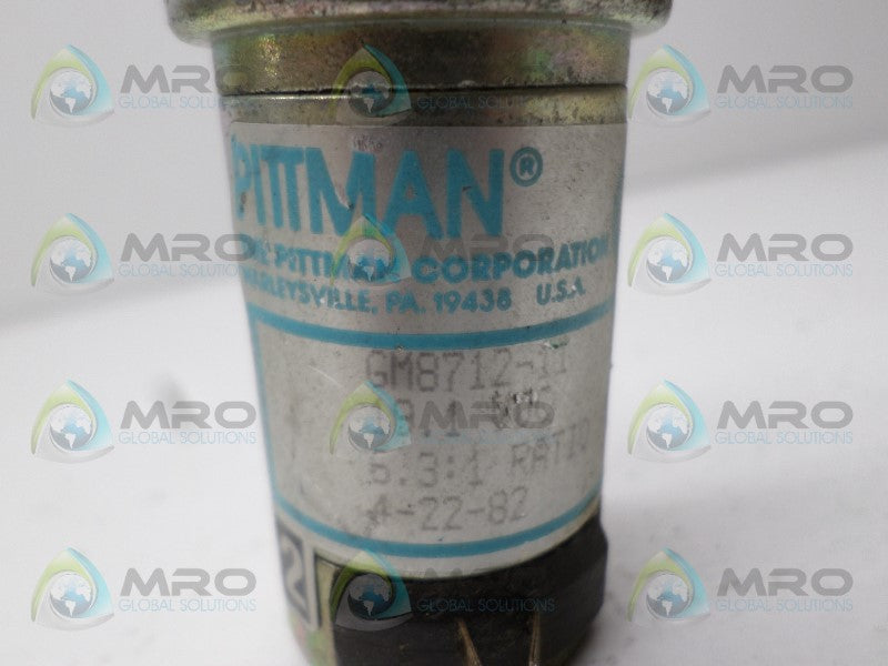 PITMAN GM8712-17 GEARMOTOR *USED*