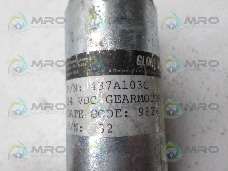 GLOBE MOTORS 137A103C GEARMOTOR UNMP