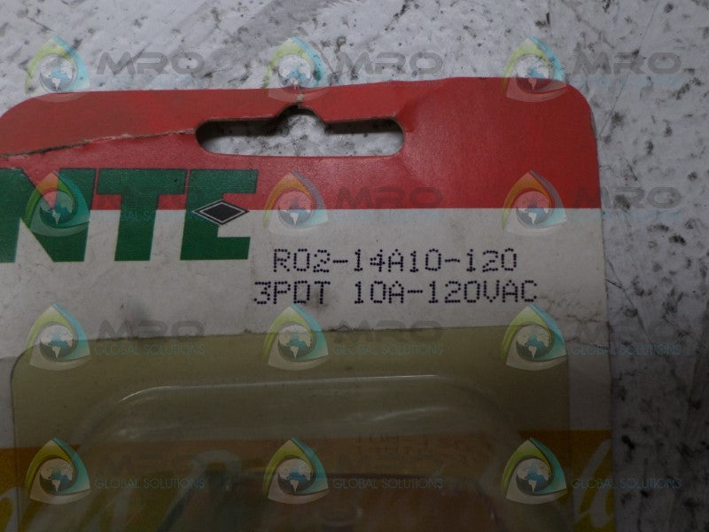 NTE R02-14A10-120 RELAY 120V *NEW IN ORIGINAL PACKAGE*