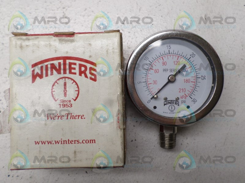 WINTERS PFP822-DRY PRESSURE GAUGE 0-30 PSI *NEW IN BOX*
