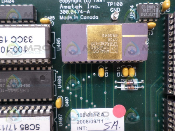 AMETEK 100-0117 300.0474-A CIRCUIT BOARD  UNMP
