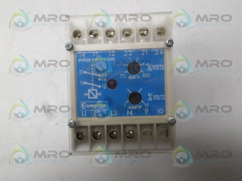 CROMPTON 252-PVVU-PQBX-C6-EB RELAY 120V  UNMP