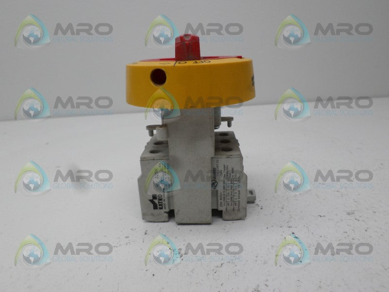 KATKO KU325N DISCONNECT SWITCH *USED*