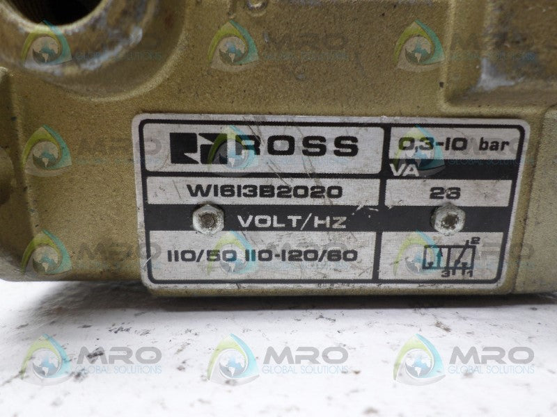 ROSS W1613B2020 CONTROLS VALVE 110/110-120V *USED*