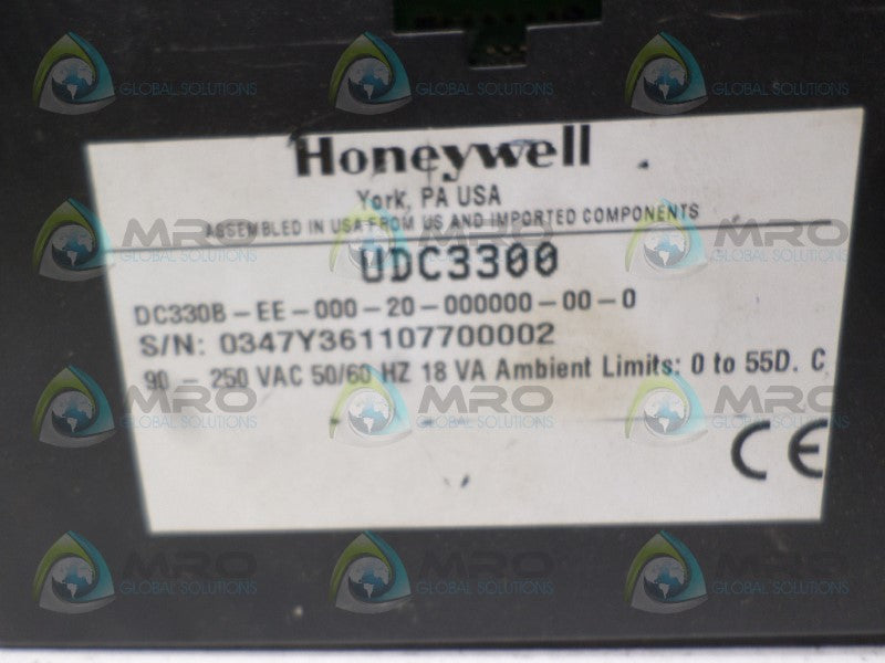HONEYWELL DC330B-EE-000-20-000000-00-0 TEMPERATURE CONTROLLER *USED*