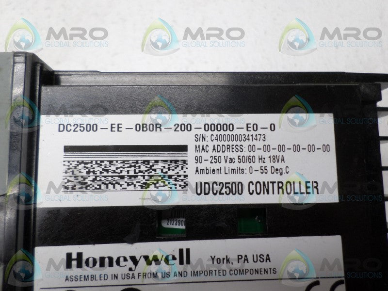 HONEYWELL DC2500-EE-0B0R-200-00000-E0-0 TEMPERATURE CONTROLLER *NEW NO BOX*