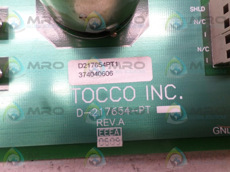 TOCCO D-217654-PT1 D217654PT1 INVERTER CONTROL CARD  UNMP