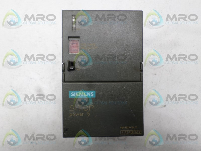 SIEMENS SITOP POWER 5 6EP1333-1SL11 POWER SUPPLY *USED*