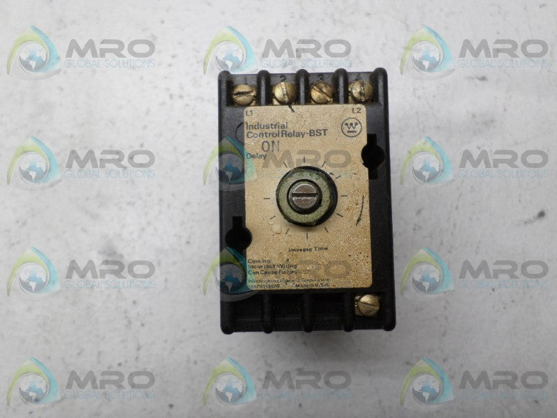 WESTINGHOUSE BST-ON 179C258G01 SOLID STATE TIMER .1-30 SEC. *USED*
