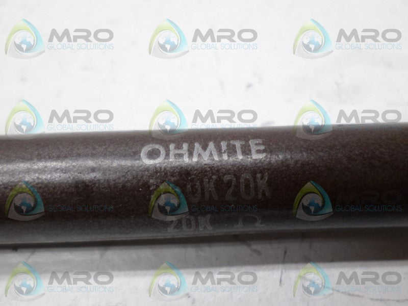 OHMITE D50K20K RESISTOR 20K OHMS *USED*