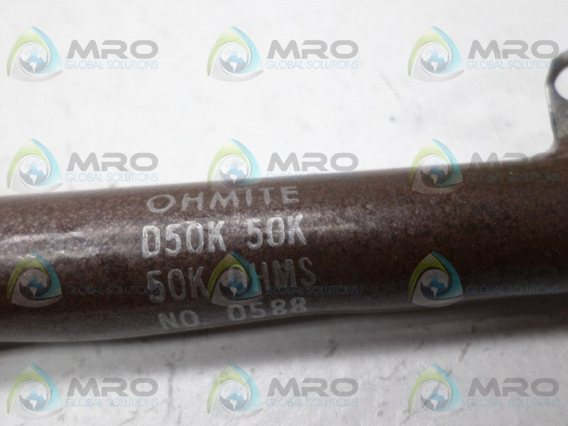 OHMITE D50K50K RESISTOR 50K OHMS *NEW NO BOX*