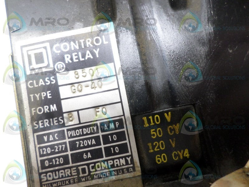 SQUARE D 8501-G0-40  UNMP