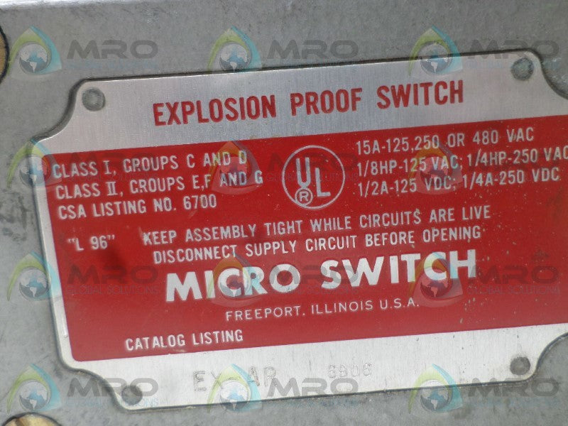 MICRO SWITCH EX-AR (GREY) (AS PICTURED)  UNMP