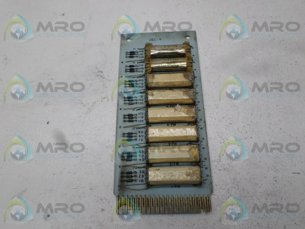 ADVANTAGE ELECTRONICS 35305034 RELAY BOARD  UNMP