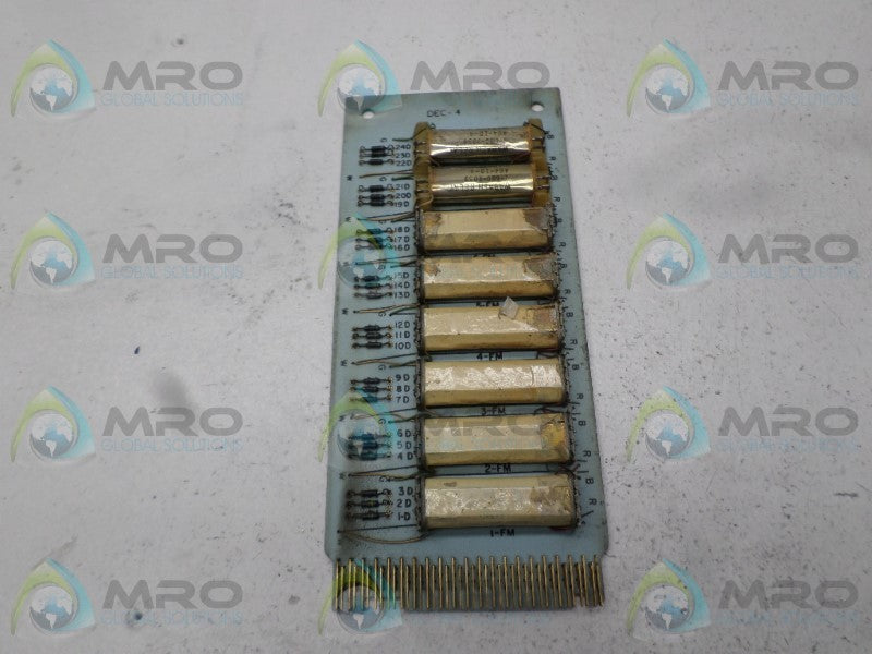 ADVANTAGE ELECTRONICS 35305034 RELAY BOARD  UNMP