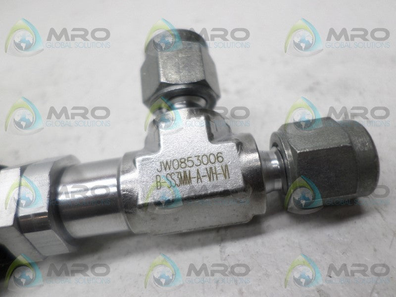 SWAGELOK B-SS3MM-A-VH-VI JW0853006 VALVE *NEW NO BOX*