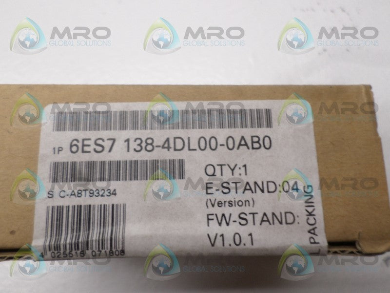 SIEMENS 6ES7138-4DL00-0AB0 POSITIONING MODULE *FACTORY SEALED*
