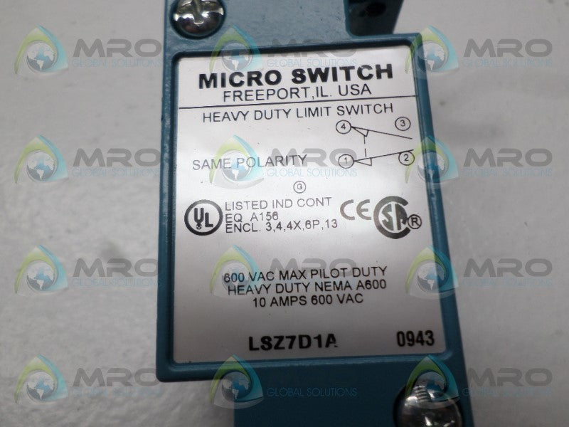 HONEYWELL LSZ7D1A LIMIT SWITCH *NEW IN BOX*